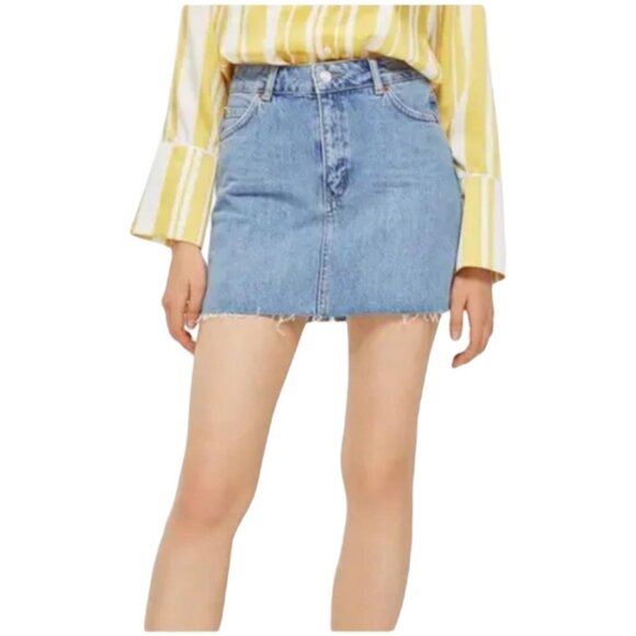 Topshop Moto Jean Skirt - Picture 6 of 6